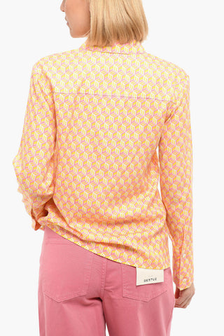 Patterned CUBIC MONOGRAM Shirt with Double Breast Pocket