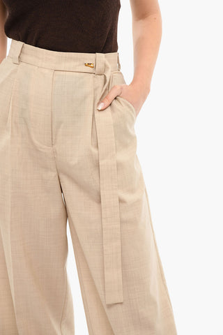 Pleated MANUELA High Waisted Pants