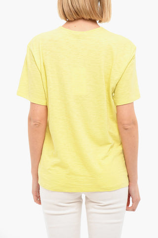 Textured Cotton T-shirt with Crewneck