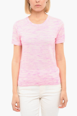 Wool Short Sleeved Melange T-shirt