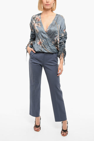 Silk Blend Floral Print PRESLIE KUROYURI Blouse