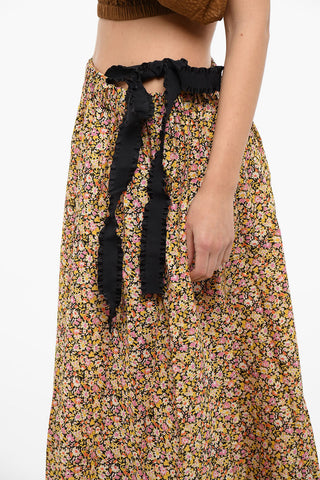 NORTH Slip Dress with Floral Print