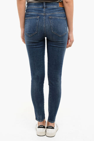 Dark-washed D-SLANDY Skinny Jeans