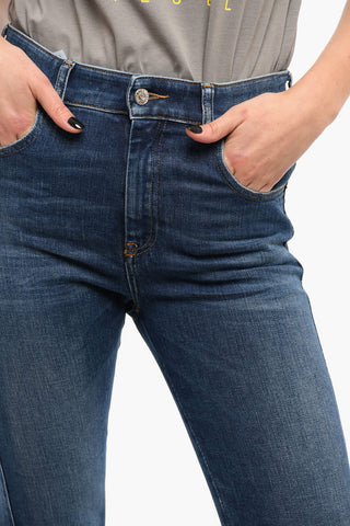 Dark-washed D-SLANDY Skinny Jeans