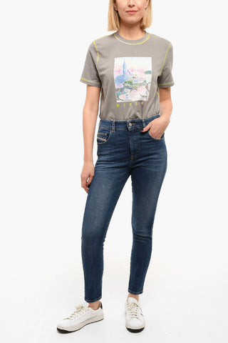 Dark-washed D-SLANDY Skinny Jeans
