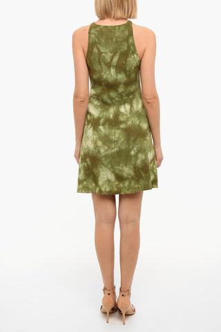 Ribbed M-EUGENIE Dress with Logoed Application