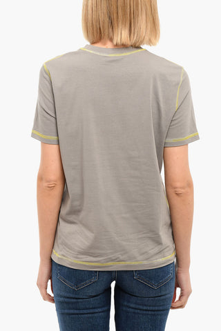 Printed T-REG T-shirt with Visible Stitching