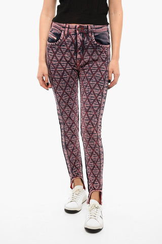 Quilted-denim D-DUCT Skinny Jeans