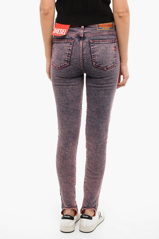 Quilted-denim D-DUCT Skinny Jeans