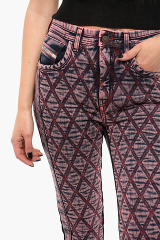 Quilted-denim D-DUCT Skinny Jeans
