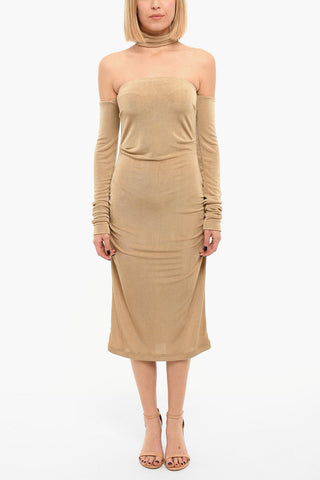 METAMORPHOSIS 1993 Off-shoulder Dress with Draped Sides