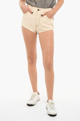 DIESEL LIBRARY Denim DE-LUNAR Shorts with Logo Patch