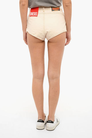 DIESEL LIBRARY Denim DE-LUNAR Shorts with Logo Patch