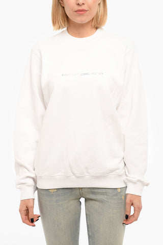 F-ANG COPY Crewneck Sweatshirt with Embossed Lettering