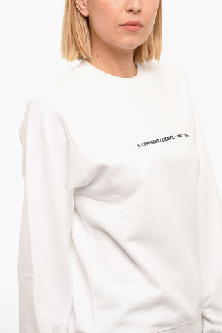 F-ANG COPY Crewneck Sweatshirt with Contrasting Lettering