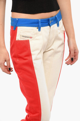 Jeans a Gamba diritta 2002 con Bande a Contrasto