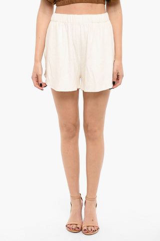 Shorts in Bambou con Elastico in Vita