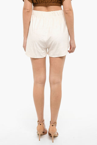 Shorts in Bambou con Elastico in Vita