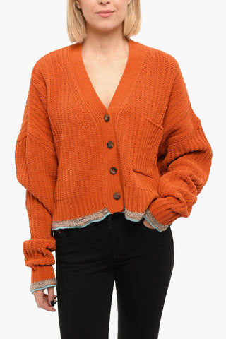 Cardigan M-AUGUSTA a Spalle Scese con Taschino