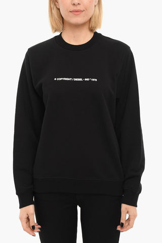 F-ANG COPY Crewneck Sweatshirt with Embossed Lettering