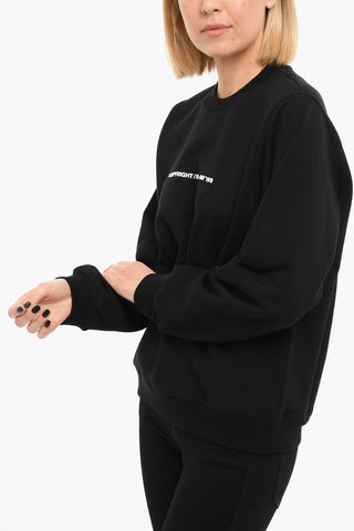F-ANG COPY Crewneck Sweatshirt with Embossed Lettering