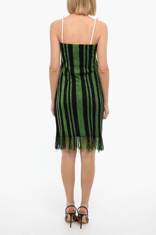 Tech-crochet Dress with Fringes