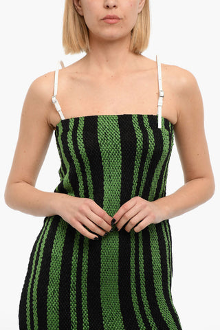 Tech-crochet Dress with Fringes