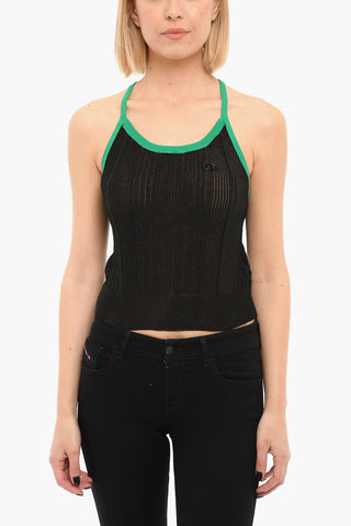 Ribbed M-GLENDALE Semi-sheered Top