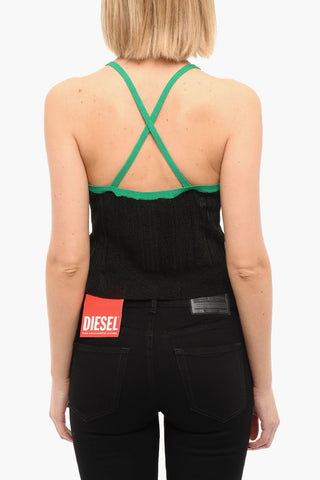 Ribbed M-GLENDALE Semi-sheered Top
