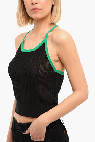 Ribbed M-GLENDALE Semi-sheered Top
