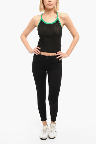 Ribbed M-GLENDALE Semi-sheered Top