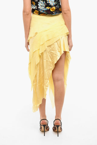 Viscose and Silk-blend ARDESIA Asymmetrical Skirt