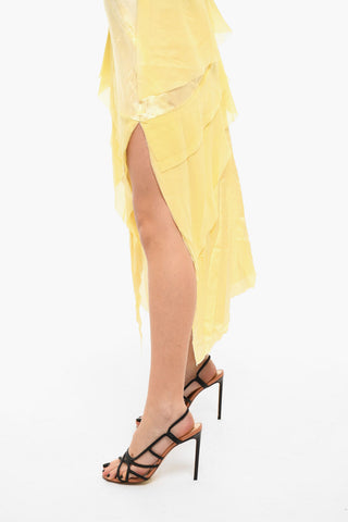 Viscose and Silk-blend ARDESIA Asymmetrical Skirt