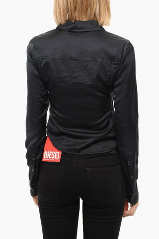 Camicia Satinata C-KIKI con Fondo Asimmetrico