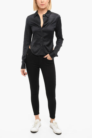 Camicia Satinata C-KIKI con Fondo Asimmetrico