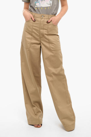 High-waisted P-BISTRO Wide-leg Pants