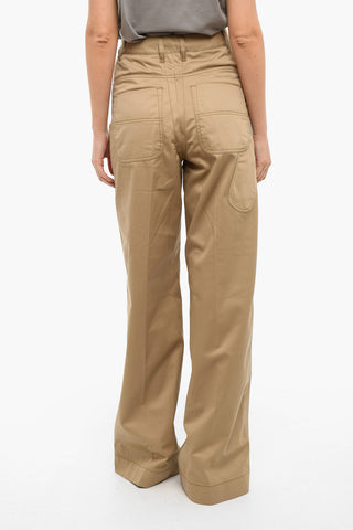 High-waisted P-BISTRO Wide-leg Pants