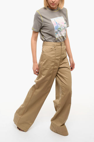 High-waisted P-BISTRO Wide-leg Pants