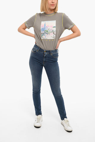 Dark-washed D-ROISIN Skinny Jeans