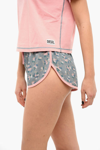 UFKIT-PIYUKIN Pyjamas with Floral Print and Logo Patch