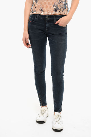 Stretchy-denim SLANDY Skinny Jeans with Ankle-zip