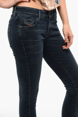 Jeans Skinny SLANDY in Denim Stretch con Zip alla Caviglia