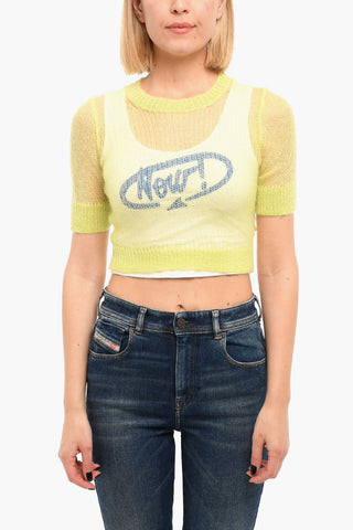 Crochet Two-layered M-ORANGE Top