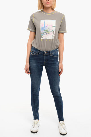 Dark-washed D-ROISIN Skinny Jeans