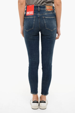 Dark-washed SLANDY Skinny Jeans with Mid Waist