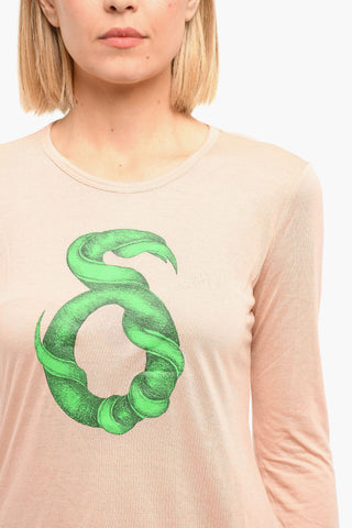 T-INA Long-sleeved T-shirt with Print