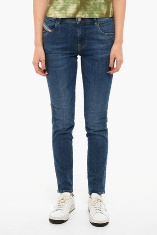 Mid-washed BABHILA Skinny Jeans with Mid Waist