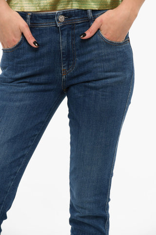 Mid-washed BABHILA Skinny Jeans with Mid Waist