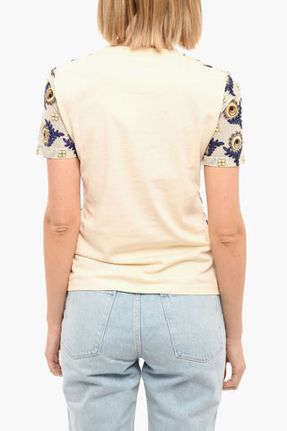 Two-layered DECO BLOOM T-shirt with Embroidery