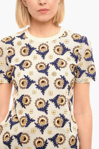 Two-layered DECO BLOOM T-shirt with Embroidery